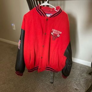 Retro Chicago Bulls letterman jacket